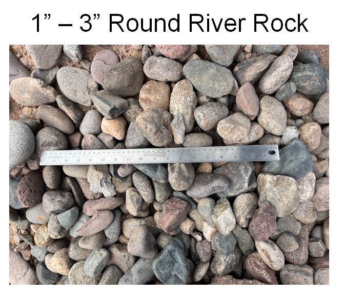 1” – 3” Round River Rock