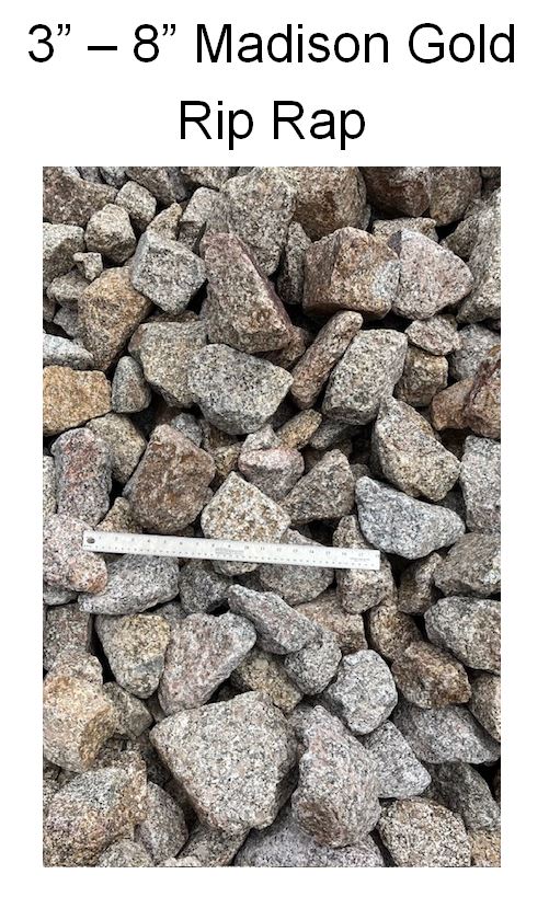 3” – 8” Madison Gold Rip Rap
