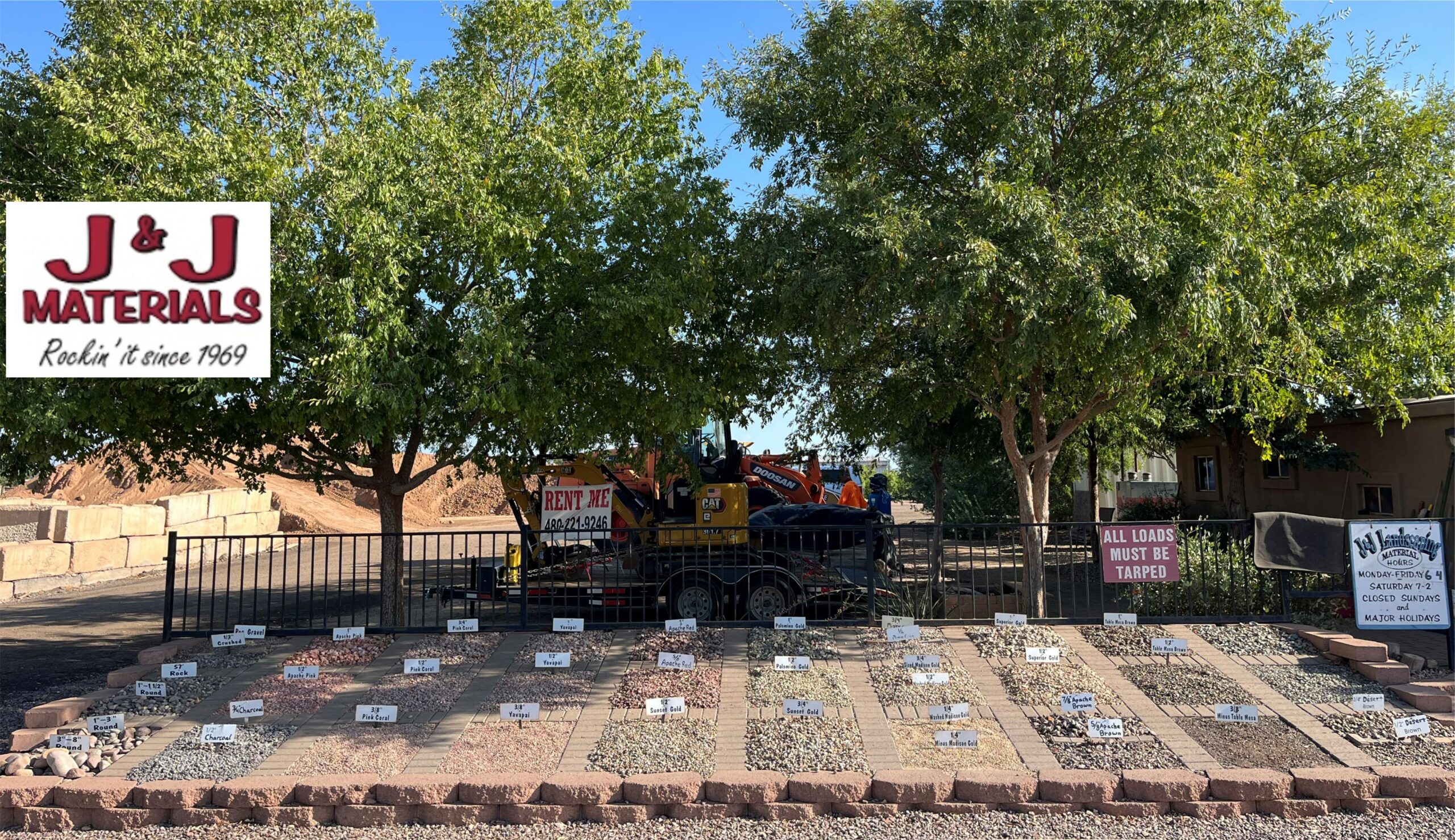 J & K landscape material front display 2024